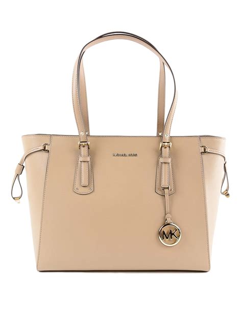 michael kors tsche beige|michael kors leather tote.